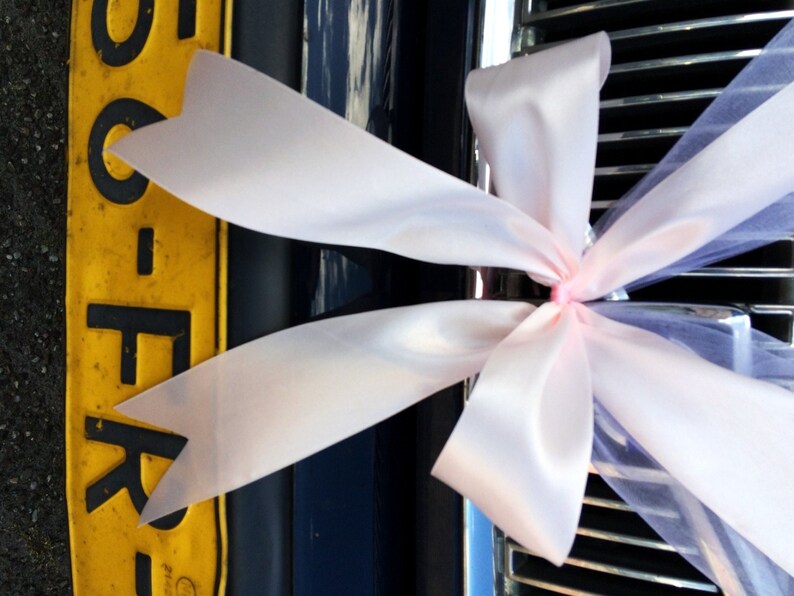 Layered Ribbons Wedding Car Decoration Etsy
