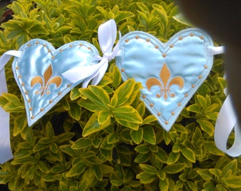 Fleur-de-lys Wedding Car Banner Decoration