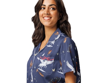 The Ashen Series Short Sleeve Pajama Top | Road of Bones