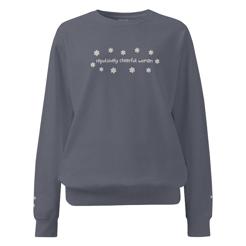 Repulsively Cheerful Woman Comfort Colors Sweatshirt | The Ashen Series | Road of Bones