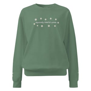 Repulsively Cheerful Woman Comfort Colors Sweatshirt | The Ashen Series | Road of Bones