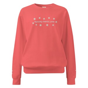Repulsively Cheerful Woman Comfort Colors Sweatshirt | The Ashen Series | Road of Bones