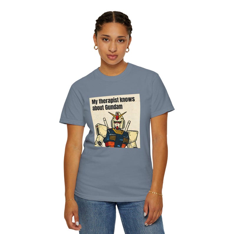 Mein Therapeut weiß über Gundam Bescheid T-shirt | Gundam T-Shirt Bild 10