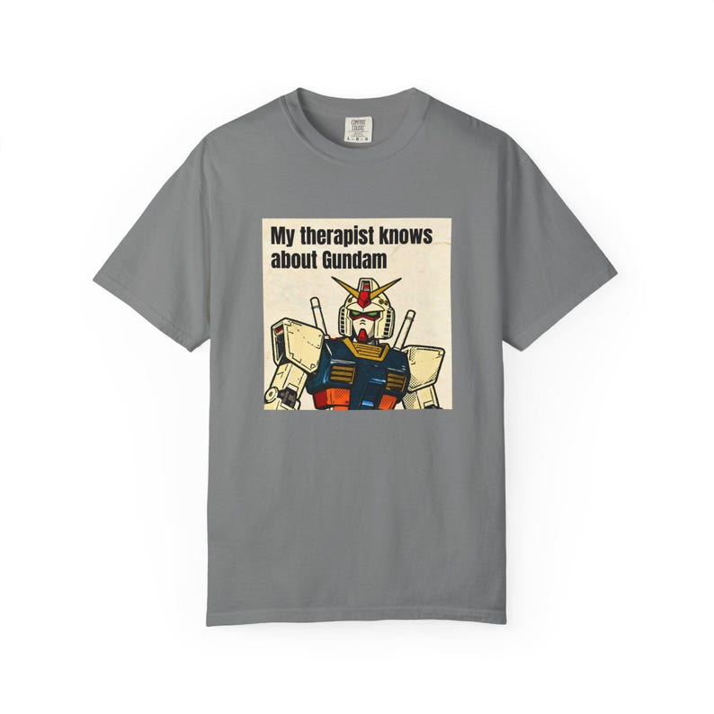 Mein Therapeut weiß über Gundam Bescheid T-shirt | Gundam T-Shirt Bild 2
