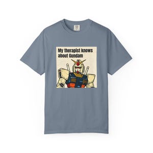 Mein Therapeut weiß über Gundam Bescheid T-shirt | Gundam T-Shirt Bild 3