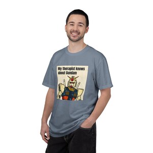 Mein Therapeut weiß über Gundam Bescheid T-shirt | Gundam T-Shirt Bild 7