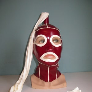 Latex PonytailFull Face Hood