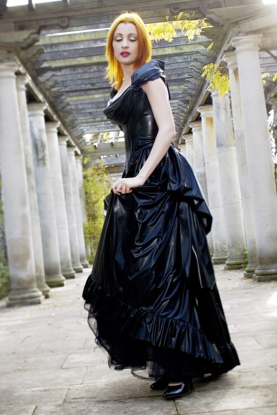 latex corset dress AUREA