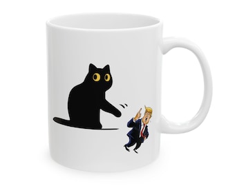 Cat Anti-Trump Mug | Gift for Liberal Democrat Socialist | FDT