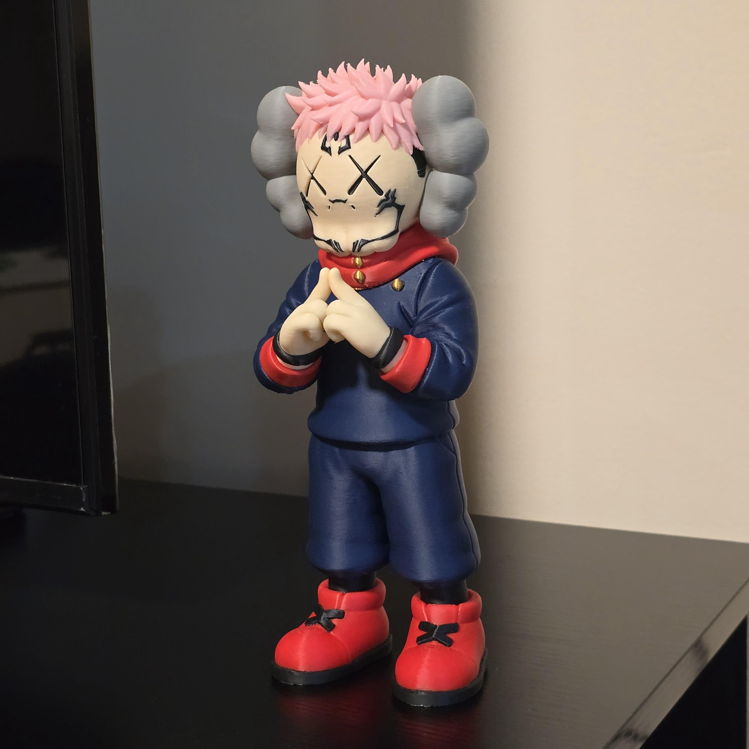 3D Printed Sukuna-inspired Modern Art Figurine – Unique