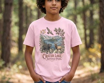 Crater Lake National Park Kids Shirt | Wildlife Comfort Colors Youth Tee