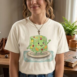 Dungeon Cutie | Gelatinous Cube Kitsch Monster Tee | Retro D&D Slimecore Shirt | Comfort Colors