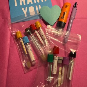 color-coded learning / simulation tubes/Phlebotomy Study Kit immagine 7