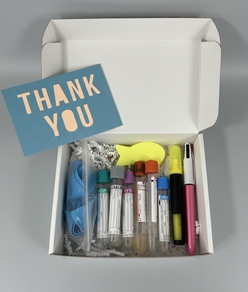 color-coded learning / simulation tubes/Phlebotomy Study Kit immagine 1