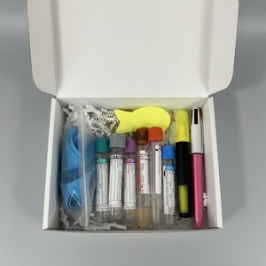 color-coded learning / simulation tubes/Phlebotomy Study Kit immagine 8
