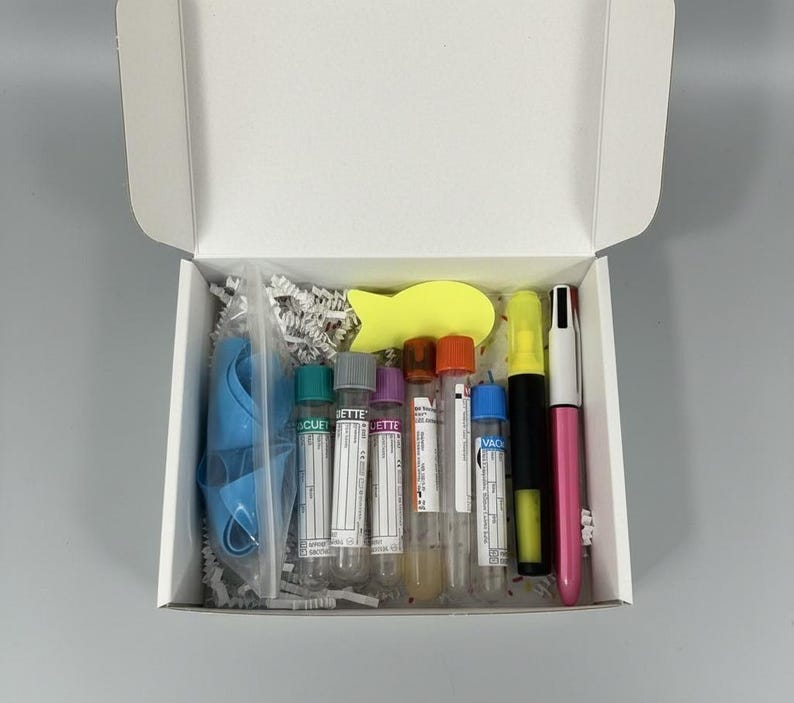 color-coded learning / simulation tubes/Phlebotomy Study Kit immagine 8