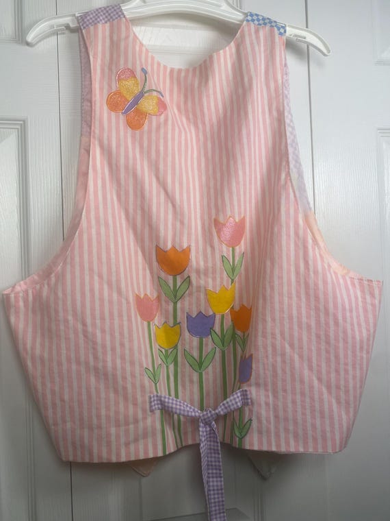 Handmade Easter Patchwork Appliqué Vest - image 7