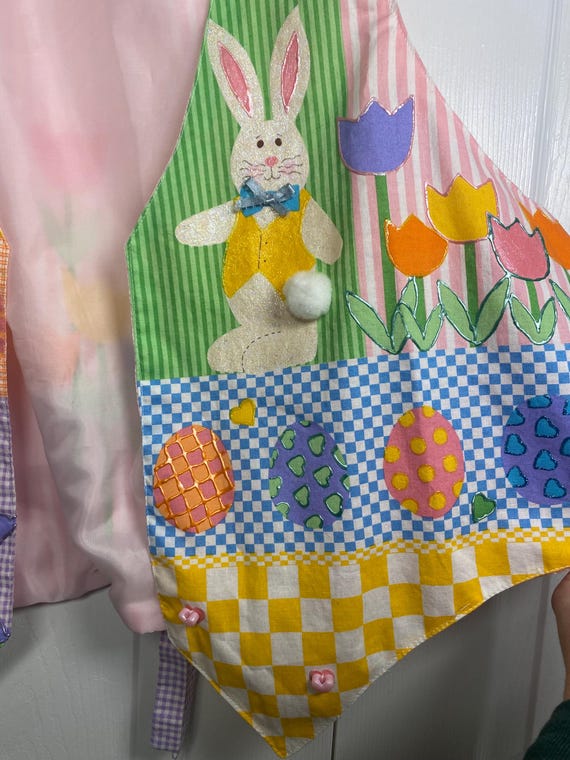 Handmade Easter Patchwork Appliqué Vest - image 4