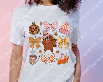 Thanksgiving Turkey SVG | Autumn Graphics, Fall Elements (Digital Product)