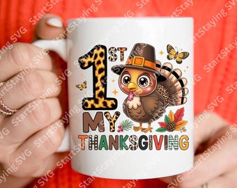Baby's First Thanksgiving Outfit, T-Shirt, Tote Bag & Mug Gift Set