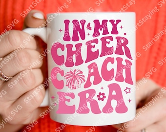 Cheer Coach Era SVG, Retro Cheerleading Design (Digital Download)