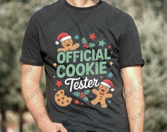 Official Cookie Tester SVG: Christmas Gingerbread Design (Digital Download)