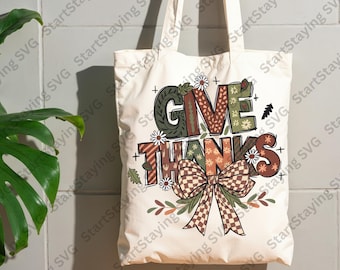 Give Thanks SVG | Fall Harvest Quote, Thanksgiving Cut File (Digital Download)