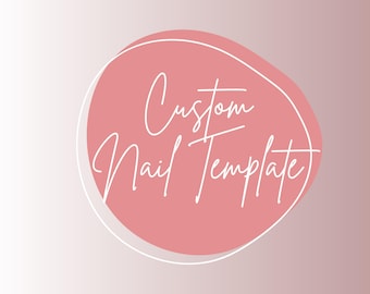 Plantilla personalizada para decoración de uñas - Archivo digital - Descarga - Hecho a medida