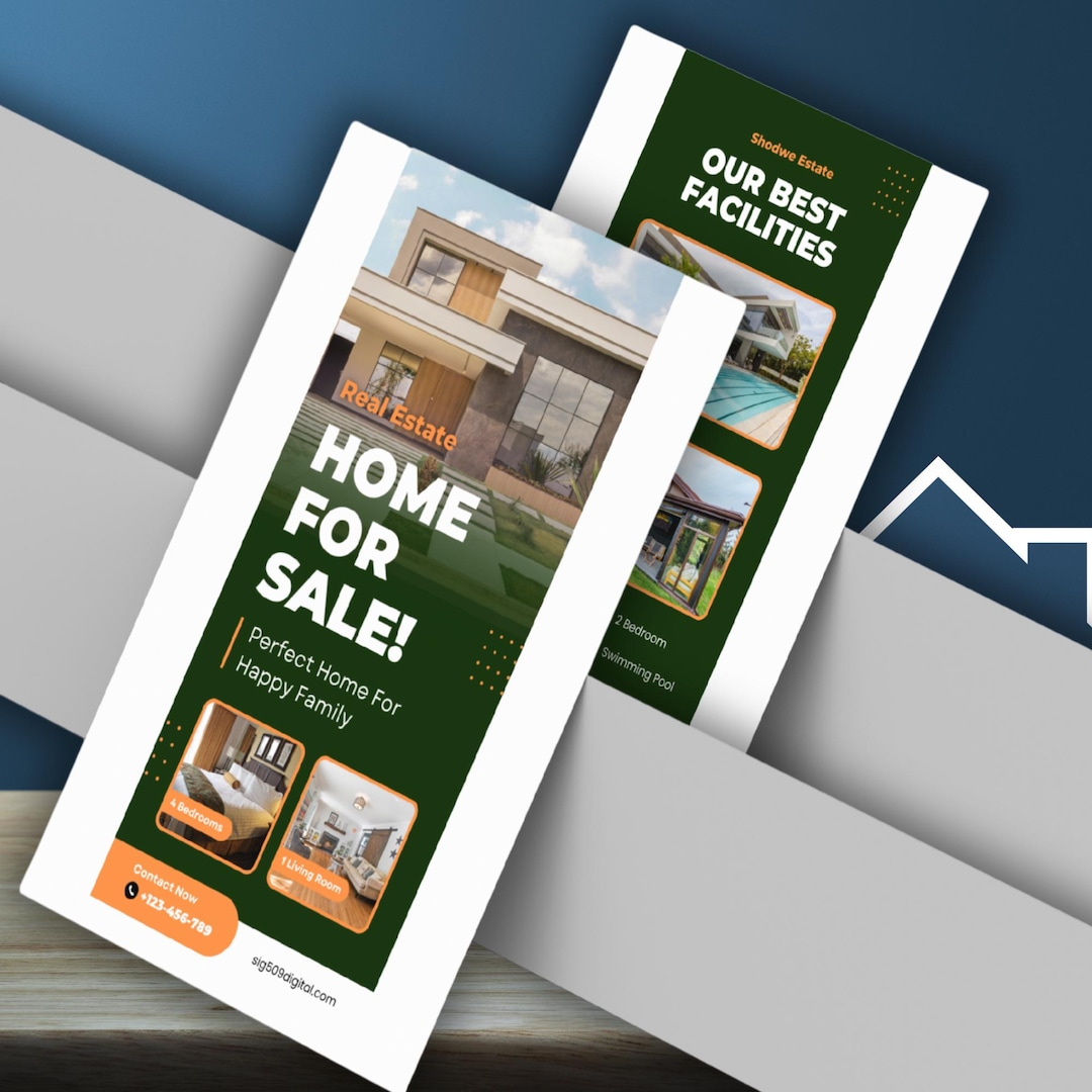 Editable Real Estate Rack Card Template: Realtor Marketing (printable ...