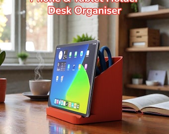Organizador de escritorio para teléfono – Soporte para tableta impreso en 3D