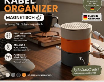 Magnetische kabeloproller – kabelorganizer voor USB-C/USB-A, voor op reis en thuis, maten S–L / set