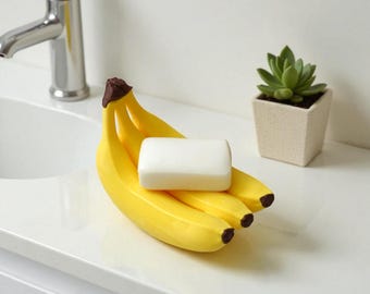 Banana Soap Dish – 3D-gedruckte Bananen Seifenschale mit Drainage, Lustige Badezimmer Deko