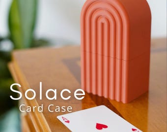 Solace Card Case – 3D printed card box for two decks, Tarot & Poker travel card case, compact