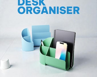Desk Organizer with Phone Holder – 3D Printed Desk Organizer for Pens & Notebook