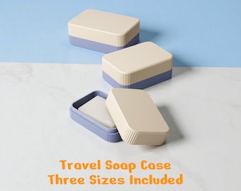 Reise Seifendose – 3D Gedruckte Seifenbox | Leichte Reise-Aufbewahrung | Auslaufsichere Soap Case | Camping / Travel Essentials
