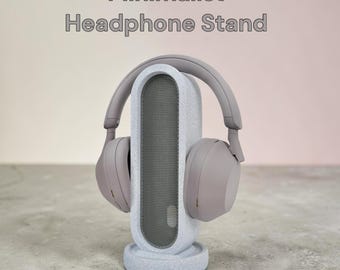 Kopfhörerständer Minimalistisch 3D‑druck | Modernes Ovales Design, Snap‑Fit Halter, 80×250×50 mm