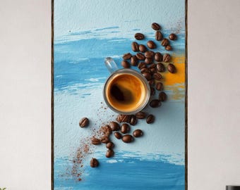 Coffee Poster, Coffee Print, Coffee Wall Art, Coffee Shop Decor, Kitchen Coffee Poster, Minimalist Coffee Prints, Modern Coffee Art Poster