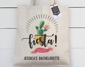 Fiesta Bachelorette Tote Bags|Mexico Tote Bags|Fiesta Tote Bag|Party Totes|Personalized Bachelorette Bag|Cactus Tote Bag|Destination Totes