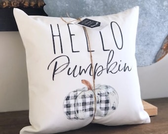 Autumn Pillow Covers | Pumpkin Pillow Fall Pillow Cover | Farmhouse Pillow Cover | Autumn Decorations