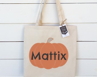 Halloween Tote bag,Personalized Halloween bag,Canvas Tote Bag,Halloween bag,Harvest Bag,Trick or Treat Bag,Pumpkin Bag