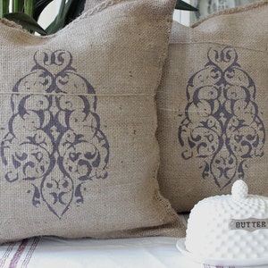 Frans kussen met graanzakken | Jute kussens | Kussens op maat| Jute kussen |Decoratief kussen |Frans kussen | Kussen met graanzak | Designerkussen