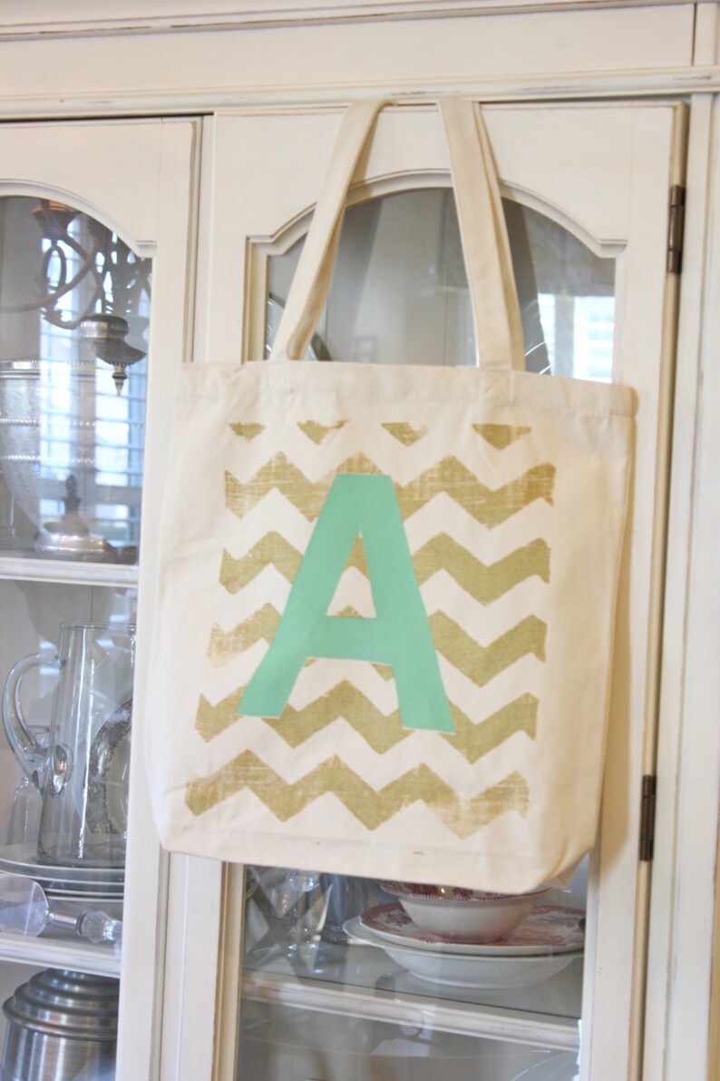 Monogrammed Tote bag,Chevron Bag,Bridesmaid Tote Bag Custom Tote Bag,gold,Modern Vintage Market Wedding Tote 1 MODERN CHEVRONTote Bag