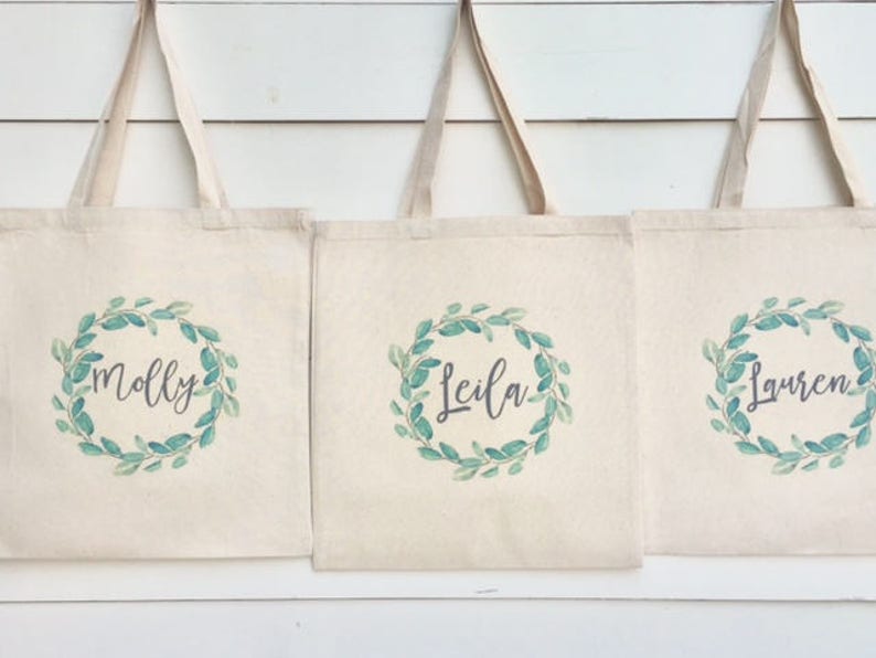 Bridesmaid Bags, Bridesmaid Tote Bags,Bridesmaid Bag,Wedding Tote Bags, Bridal Party Gifts,Bride,Wedding Gift, Custom Tote Bag,Bachelorette image 2