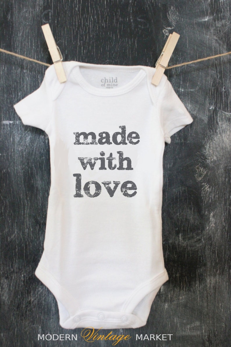 Baby Outfit,Baby Outfit ,Outfit for Babies,Personalized Clothes, Custom Outfit One piece, bodysuit,Made with Love image 1