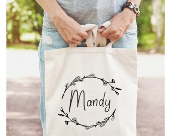 Personalized Bridesmaid Tote Bag: Custom Wedding Party Gift