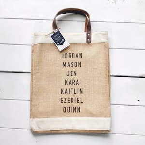 Jute Burlap Grocery Bags - 5 Bags - MNC Bags New York