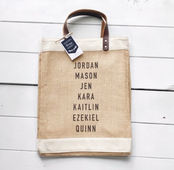 Custom jute deals tote bags