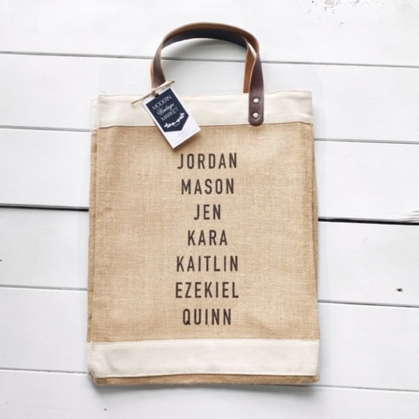 Custom Jute Bag|Beach Bag|Market Tote|Gift for Her|Market Tote Bag| Jute Tote bag | Shopping Bag| Burlap Bag|Farmhouse Bag|Grocery Bag