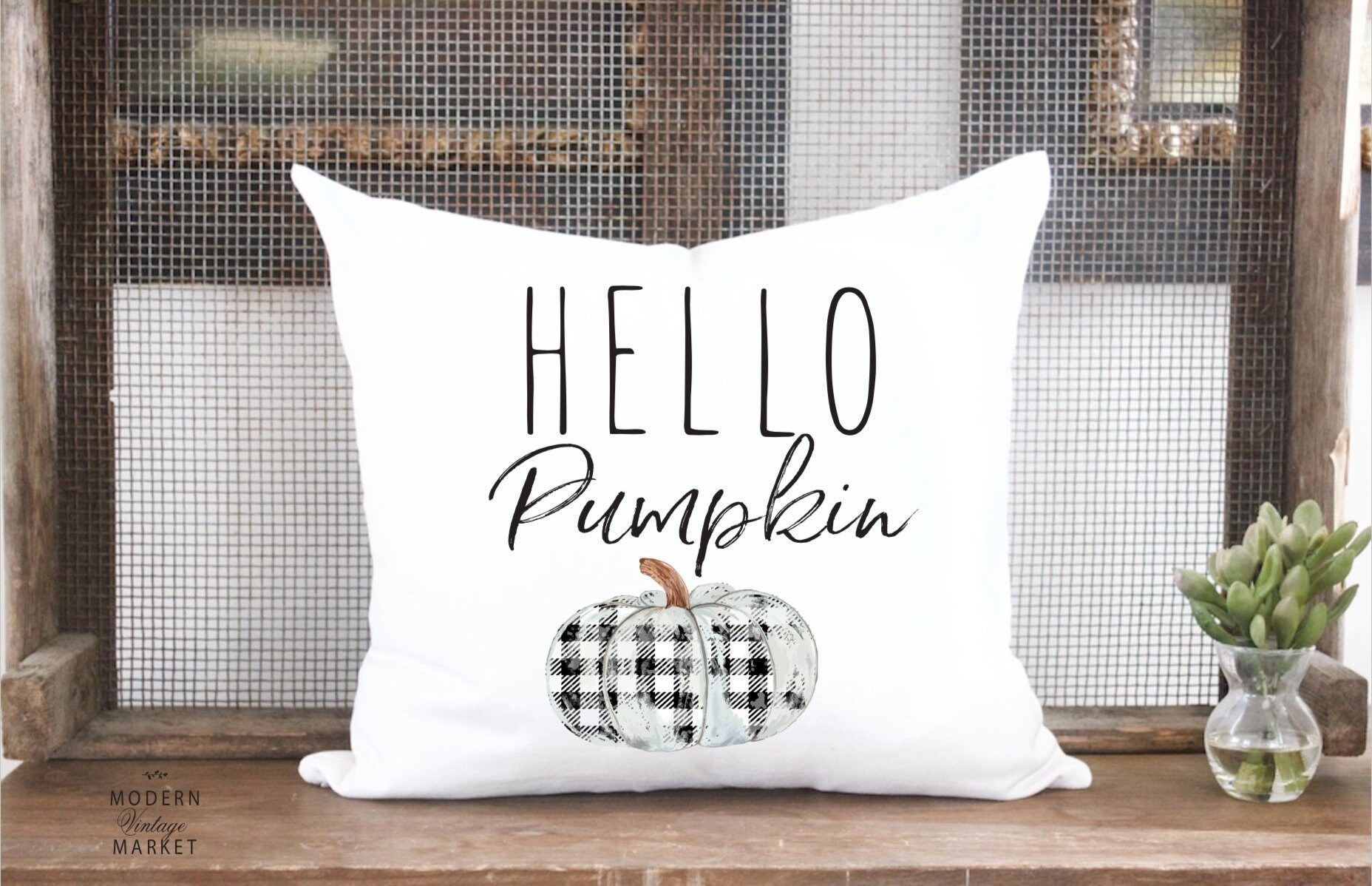 Herbst Kürbis Kissenbezüge 2er Set | Blaugrün Samt Bezüge | Bauernhaus Deko 35,6x35,6cm