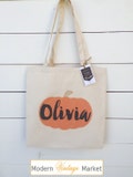 Halloween Tote bag,Personalized Halloween bag,Canvas Tote Bag,Halloween bag,Harvest Bag,Trick or Treat Bag,Pumpkin Bag,Custom Halloween Bag product logo